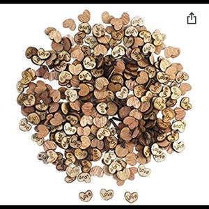 Wooden “Love” Hearts Confetti